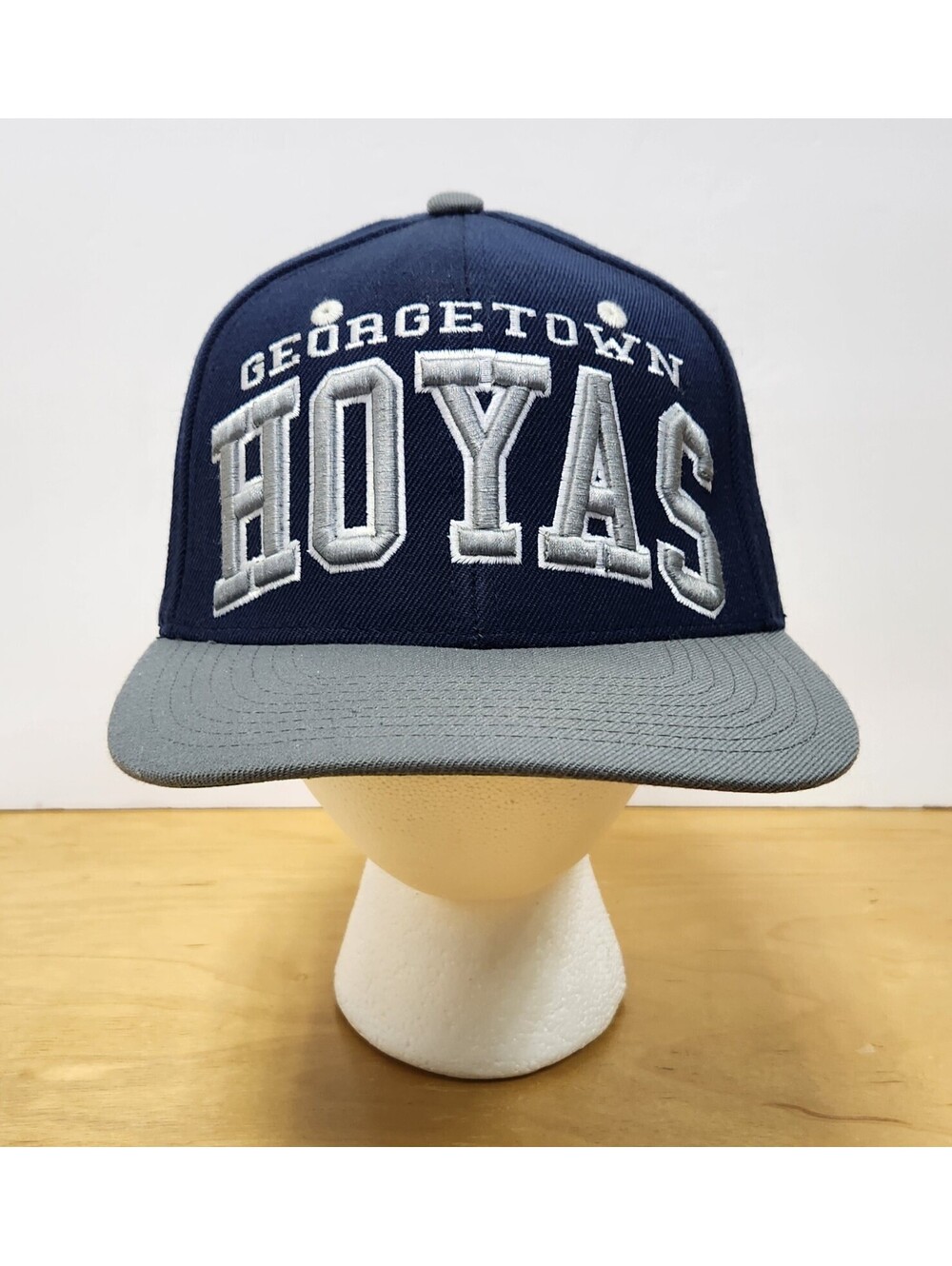 Vintage Georgetown Hoyas Zephyr The Z Hat Blue Wool Blend Snapback Bulldog Logo